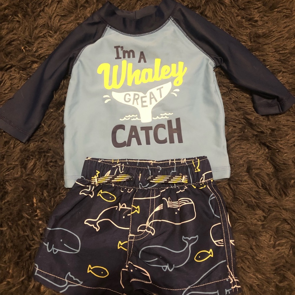 Infant bathing suit set